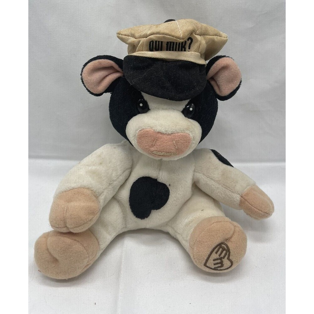 Got Milk Cow Milkman Plush Stuffed Animal 7" Mary's Moo Moos Enesco 1999